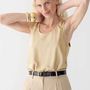 J Crew Sleeveless Shell Tank in Crepe